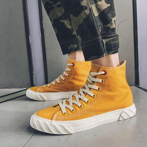 Men's Stylish High Top Hip Hop Canvas Shoes - Abershoes