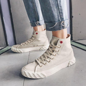 Men's Stylish High Top Hip Hop Canvas Shoes - Abershoes