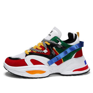Trendy Color Design Dad Sneaker Shoes - Abershoes