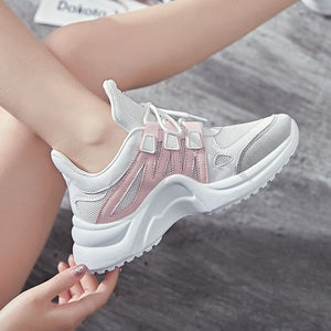 Women's Plus Size 43 Color Block Sneaker Shoes - Abershoes