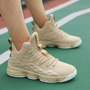 Pure Color High Top Basketball Shoes - Abershoes