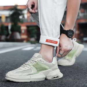 Trendy Pure Color Mesh Breathable Sneaker Shoes - Abershoes