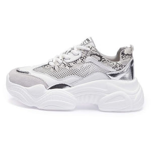Trendy Summer Breathable Mesh Dad Sneaker Shoes - Abershoes