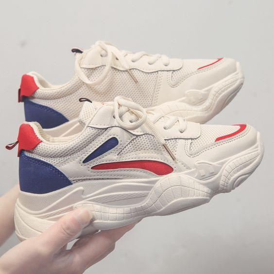 New Arrival Color Block Breathable Sneaker Shoes - Abershoes