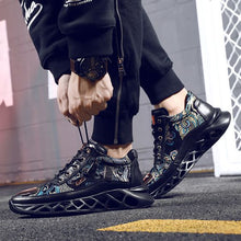 Load image into Gallery viewer, Men&#39;s Floral Print Color Block Sneaker Shoes - Abershoes