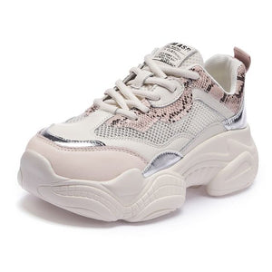 Trendy Summer Breathable Mesh Dad Sneaker Shoes - Abershoes